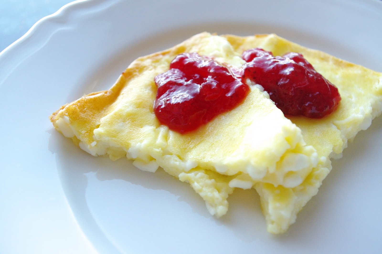 Spiseskje Cottage cheesesnadderkake