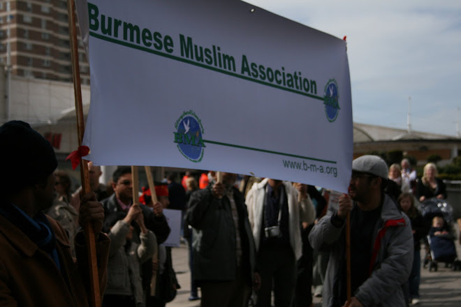 Central Burma, Irrawady area Muslims who escaped murder and torture.