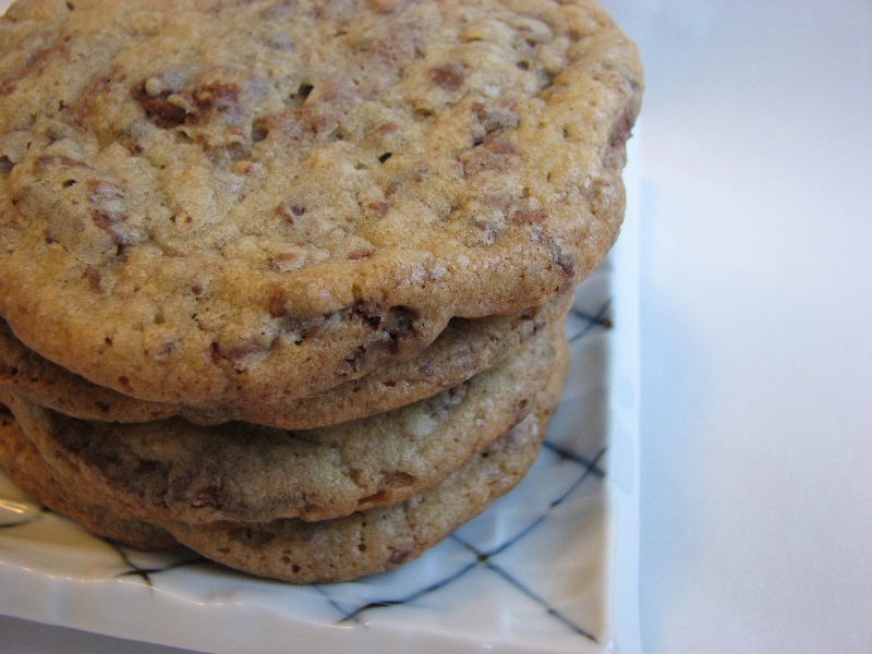 Heidi Bakes Guittard chocolate chip cookie recipe made with leftover