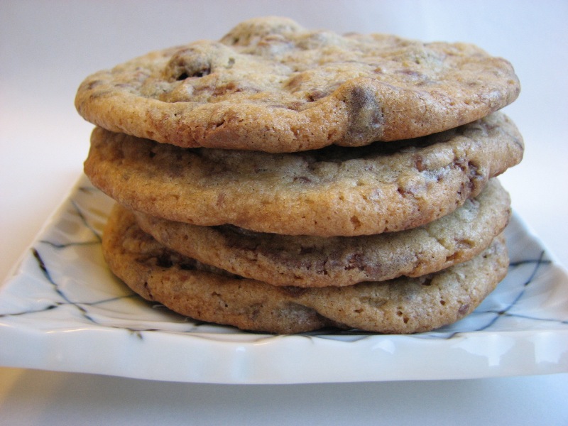 Heidi Bakes Guittard chocolate chip cookie recipe made with leftover