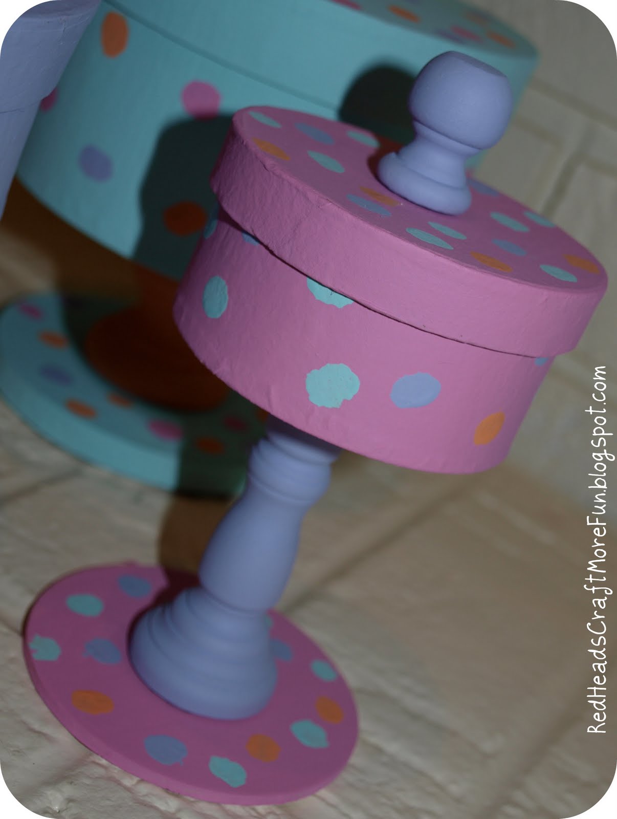 Red Heads Craft More Fun Pedestal Jewelry Boxes