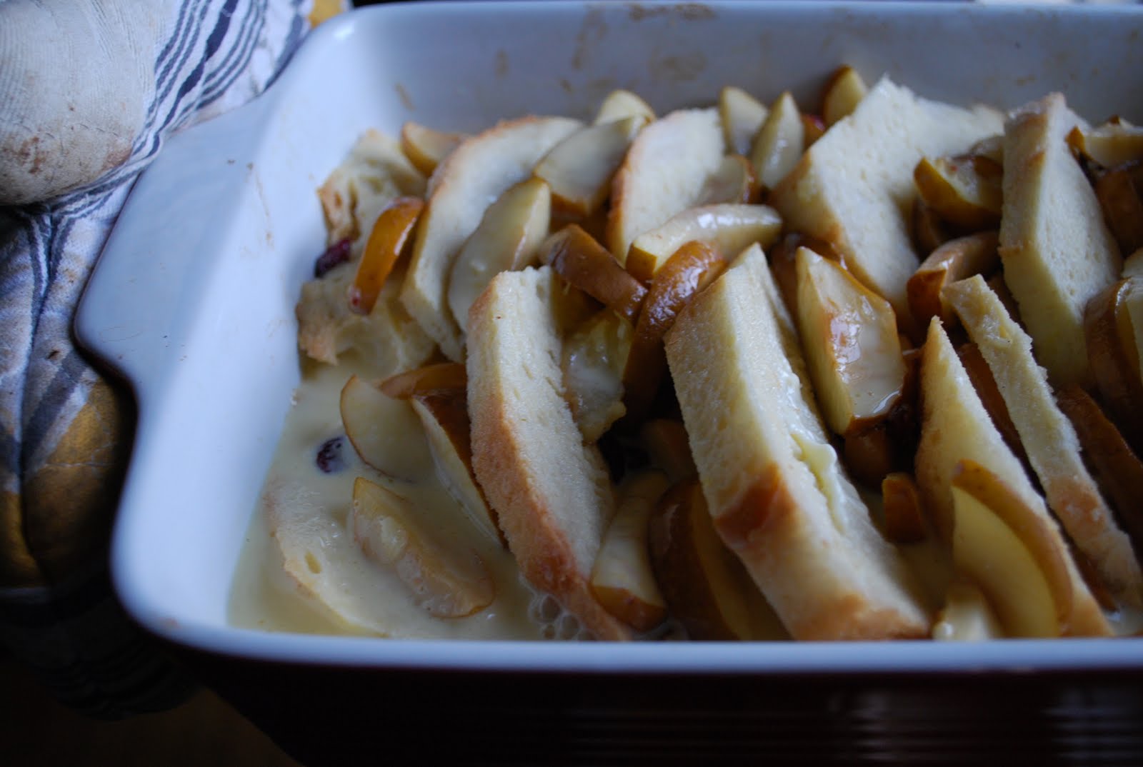 bread pudding with apples and dried cranberries Brooklyn Supper