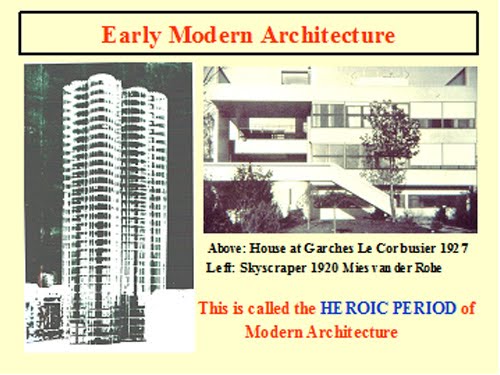 Early Modernist Architecture. Early Modern Architecture