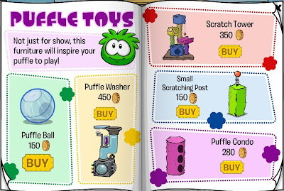   Furniture Lines   on Sommfi In Club Penguin    New Puffle Furniture