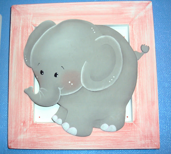 elefante sobrerelieve - 25x25cms.