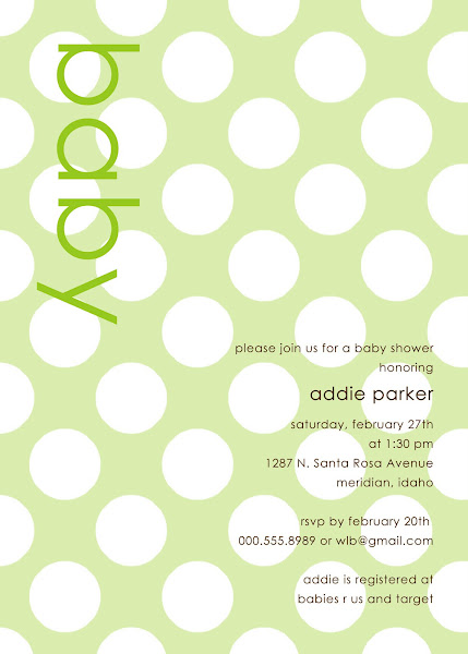 Modern Baby Shower Invitation