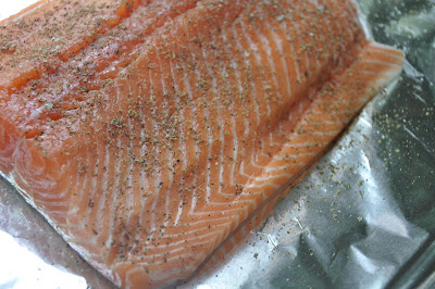 the parsley thief: Crème Fraîche Roasted Salmon