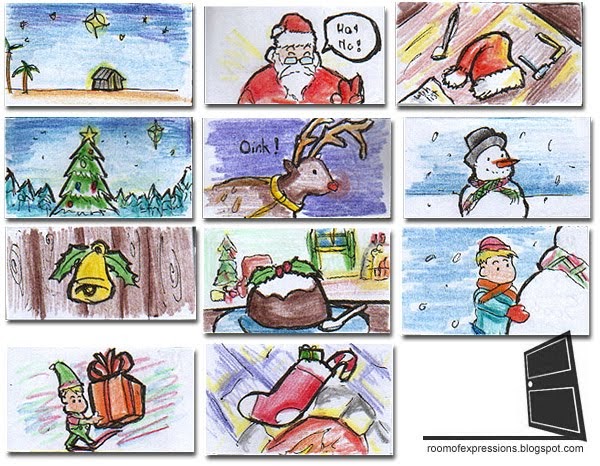 Room of eXpressions: Hand-drawn Christmas Gift Tags