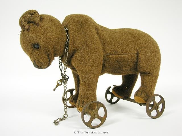 steiff wheeled bear
