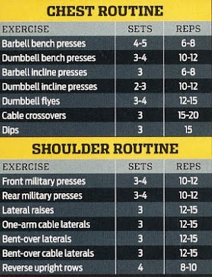 chest and shoulder workout