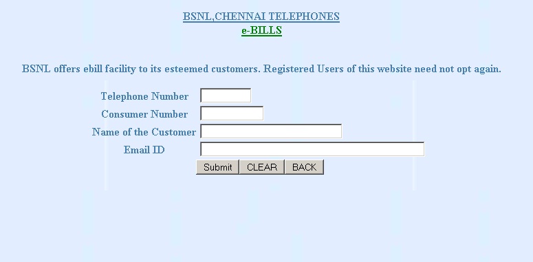 Bsnl Bill
