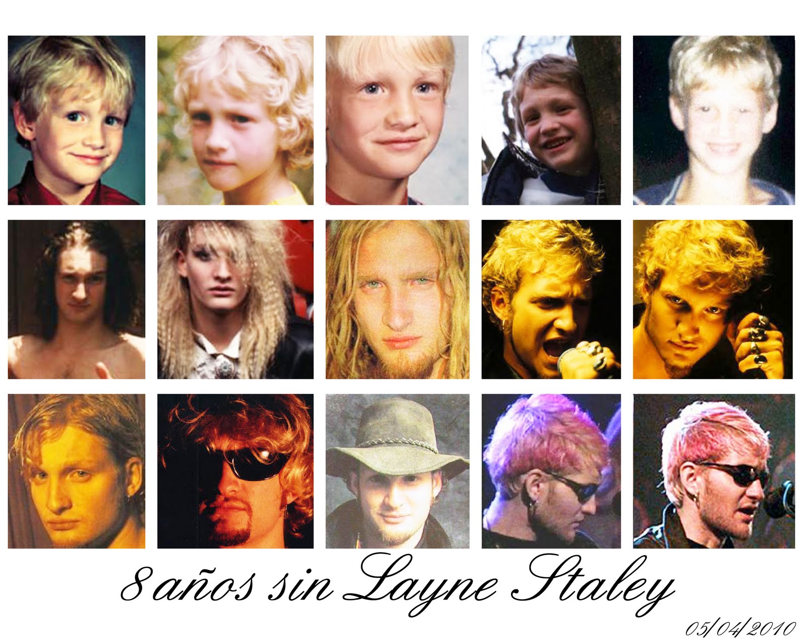 Collage tributo a Layne Staley.