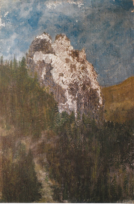 Montagne. (technique mixte)