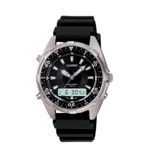 casio analog digital dive watch