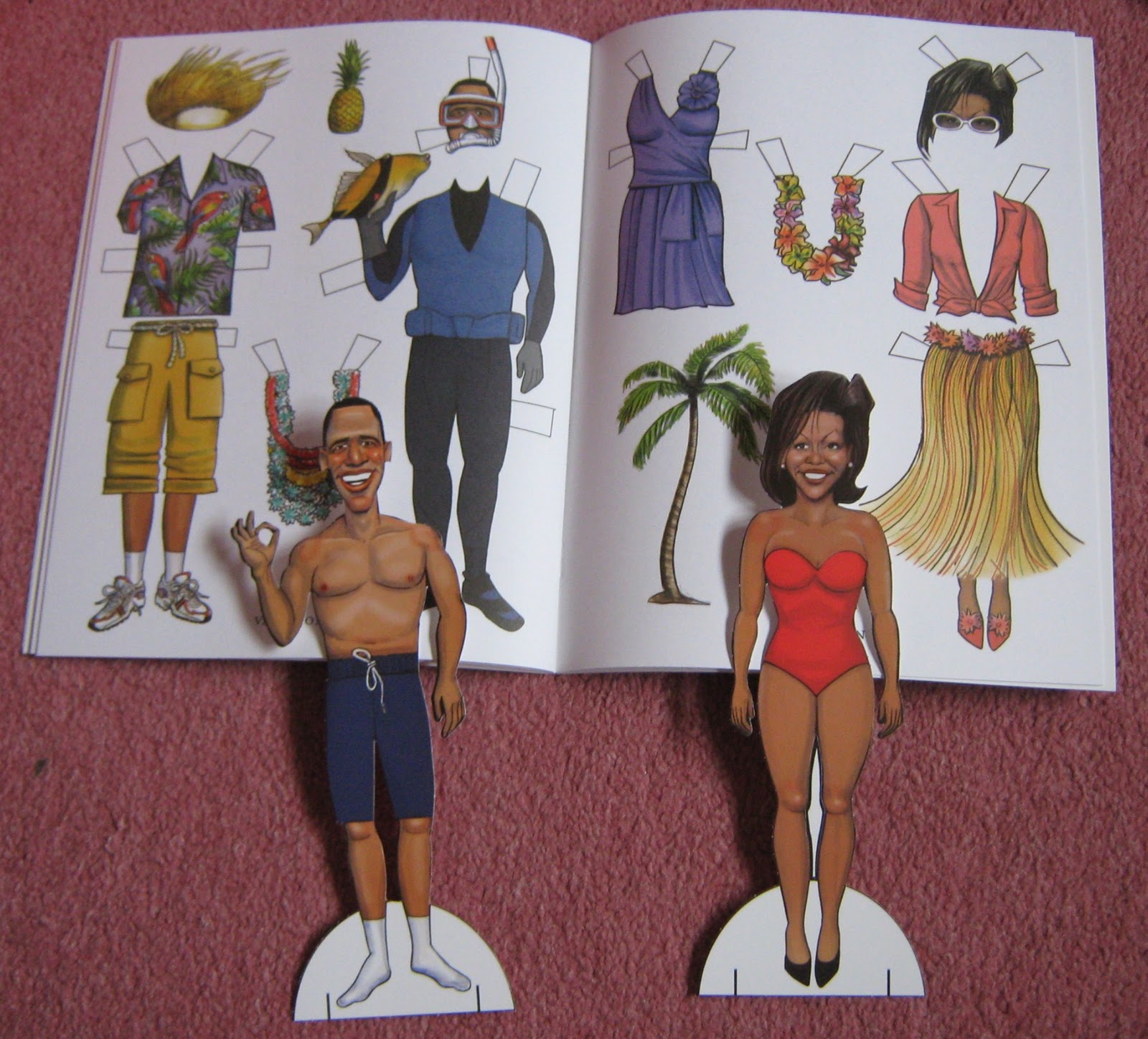 michelle obama paper dolls