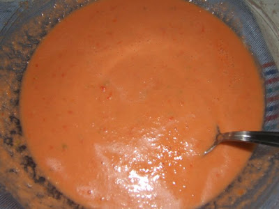 Gazpacho sevillano o Andaluz (gaspacho sévillan ou andalou)