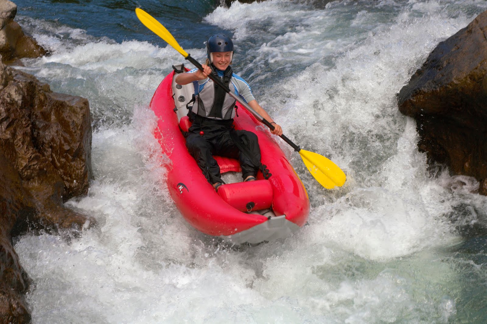 Photos of Innova Inflatable Kayaks and Canoes Riding Rapids Innova Kayak
