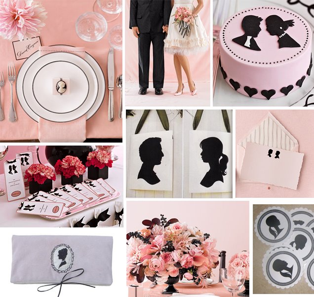 Black And Pink Wedding Decorations