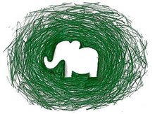 Bright White Elephant