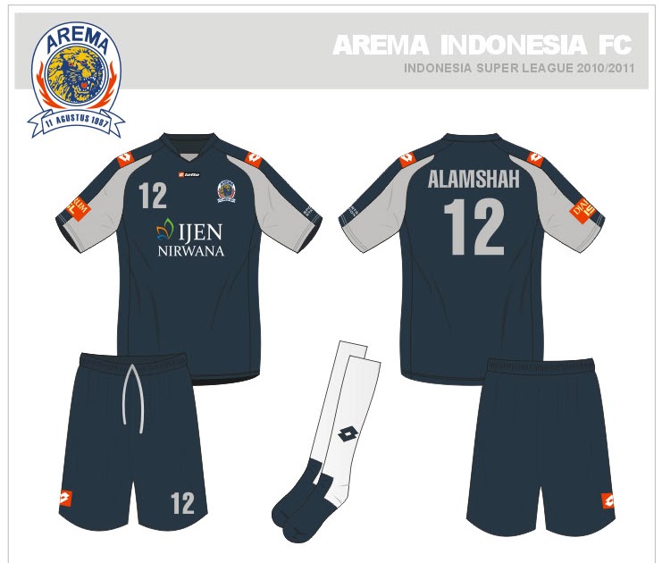 Football Kit Mockup Arema Indonesia Kit Indonesia Super