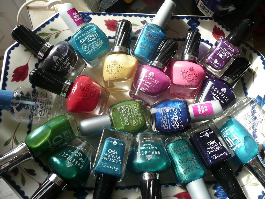nail polish bouquet