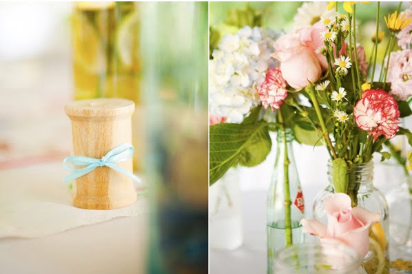 rustic wildflower kind of vibe no frangipanis at this beach wedding