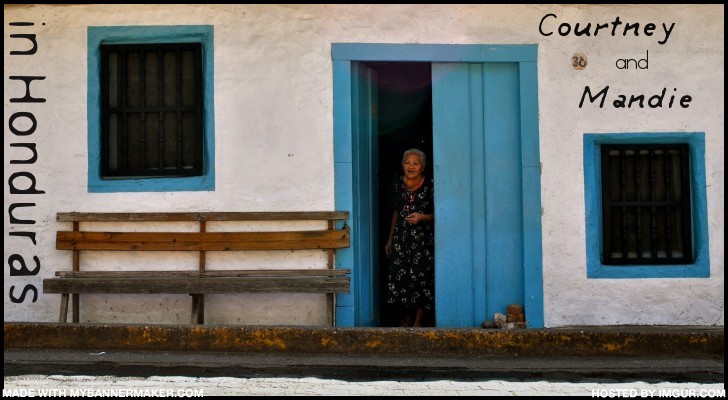 Courtney and Mandie in Honduras