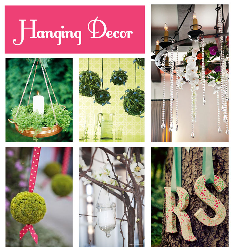 posh in a pinch {Party Trends} Hanging Decorparty and celebration ideas
