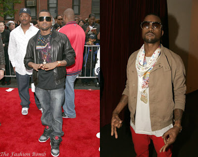 Kanye West Wearing Louis Vuitton Scarf Stock Photo 166147853