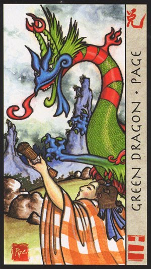 Tarot Feng Shui: Paje Dragón Verde