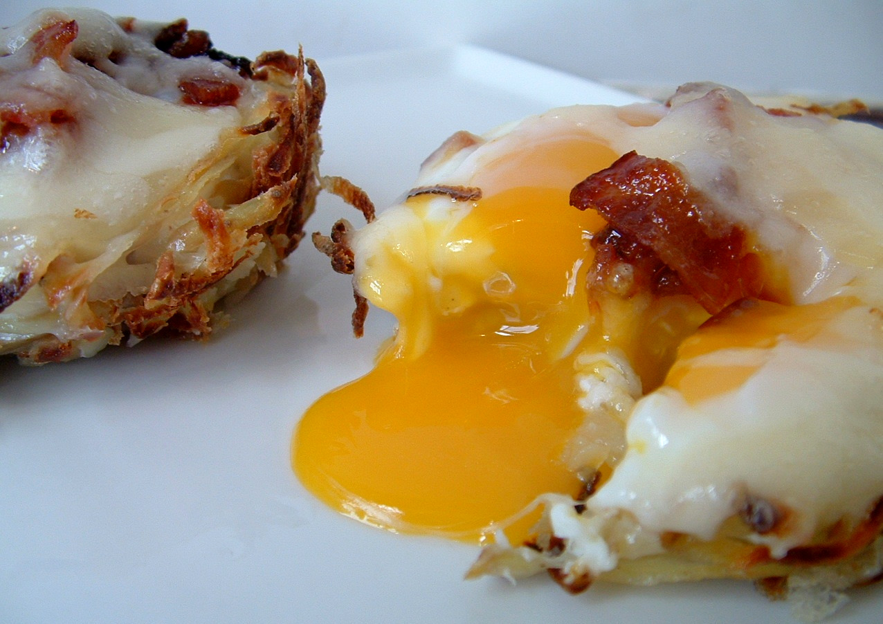 Eggs in Baskets with Candied Bacon A Feast For The Eyes