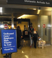 Dianne Phelps and Hibiscus at the airport