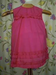 Vestidito  fuxia talla 6 meses