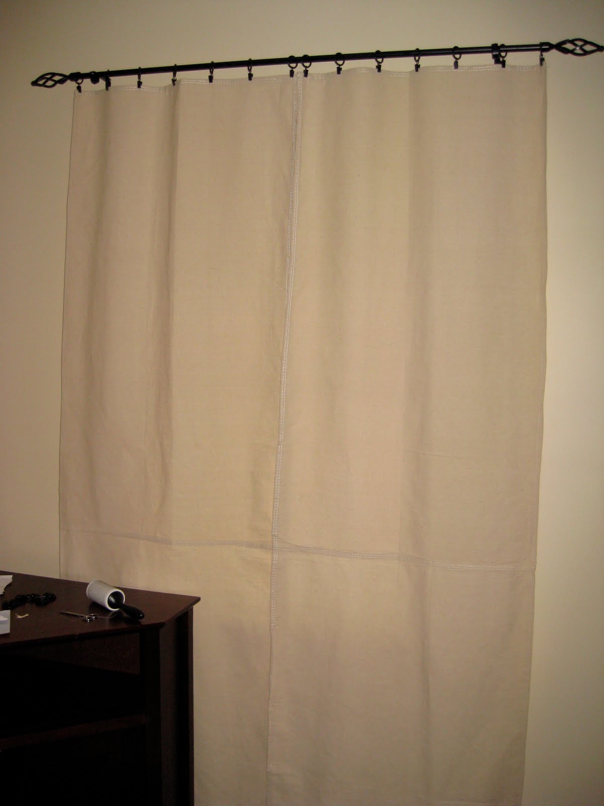 Katy Streams Her Consciousness 20 Drop Cloth Drapes