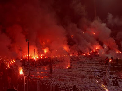 Crazy
 Soccer Fans - Holigan Fan Celebrating