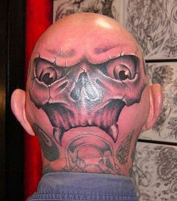 cool tattoos. tags: badass, bald, cool,