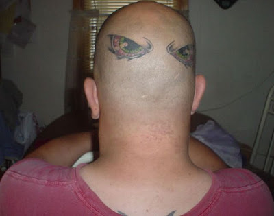 tattoos on head. Bald Head Tattoos