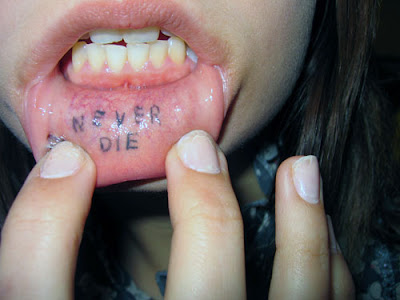  any other way of selfexpression rather than making these lips tattoos
