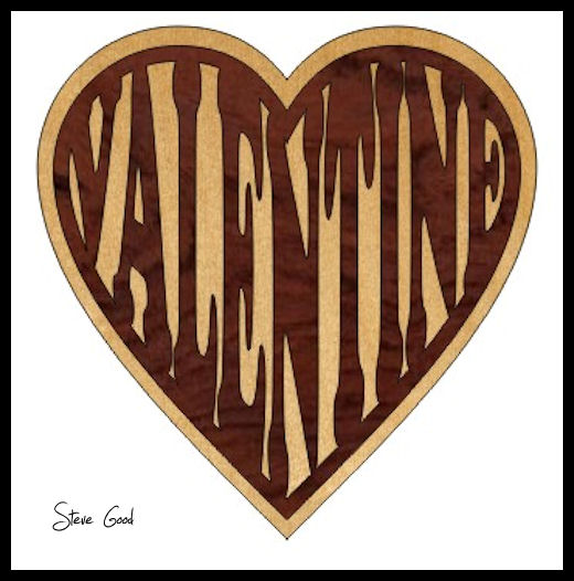 Scrollsaw Valentine Heart Scroll Saw Pattern.