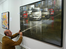 FIRMANDO EL CUADRO EN BURGOS