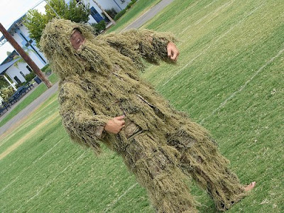 jeff dunham peanut costume. green hairy mossy costume