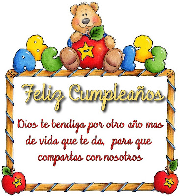 @@@@Felicidades hermana Leo Dios te bendiga hermana@@@ Feliz+Cumplea%C3%B1os+Osito