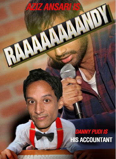 Aziz Ansari and Danny Pudi in RAAAAAAAANDY by Vulture