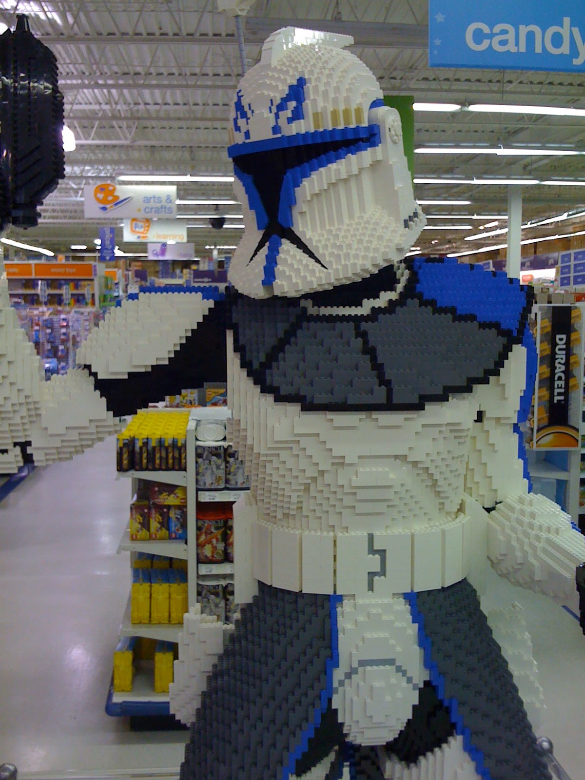 Brickatino Star Wars Display at Toys R Us