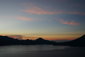 Beautiful Lake Atitlan and Volcanoes