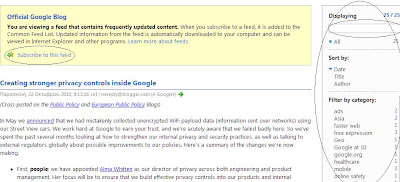 Internet Explorer RSS