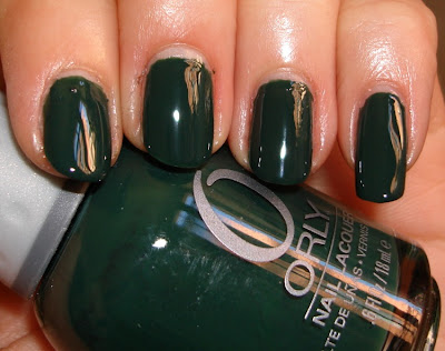 swatches of my favorite nail polish color, green! Orly Enchanted Forest