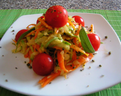 "SPAGHETE" DE LEGUME SOTATE