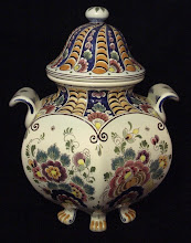 Velsen polychrome lidded jar