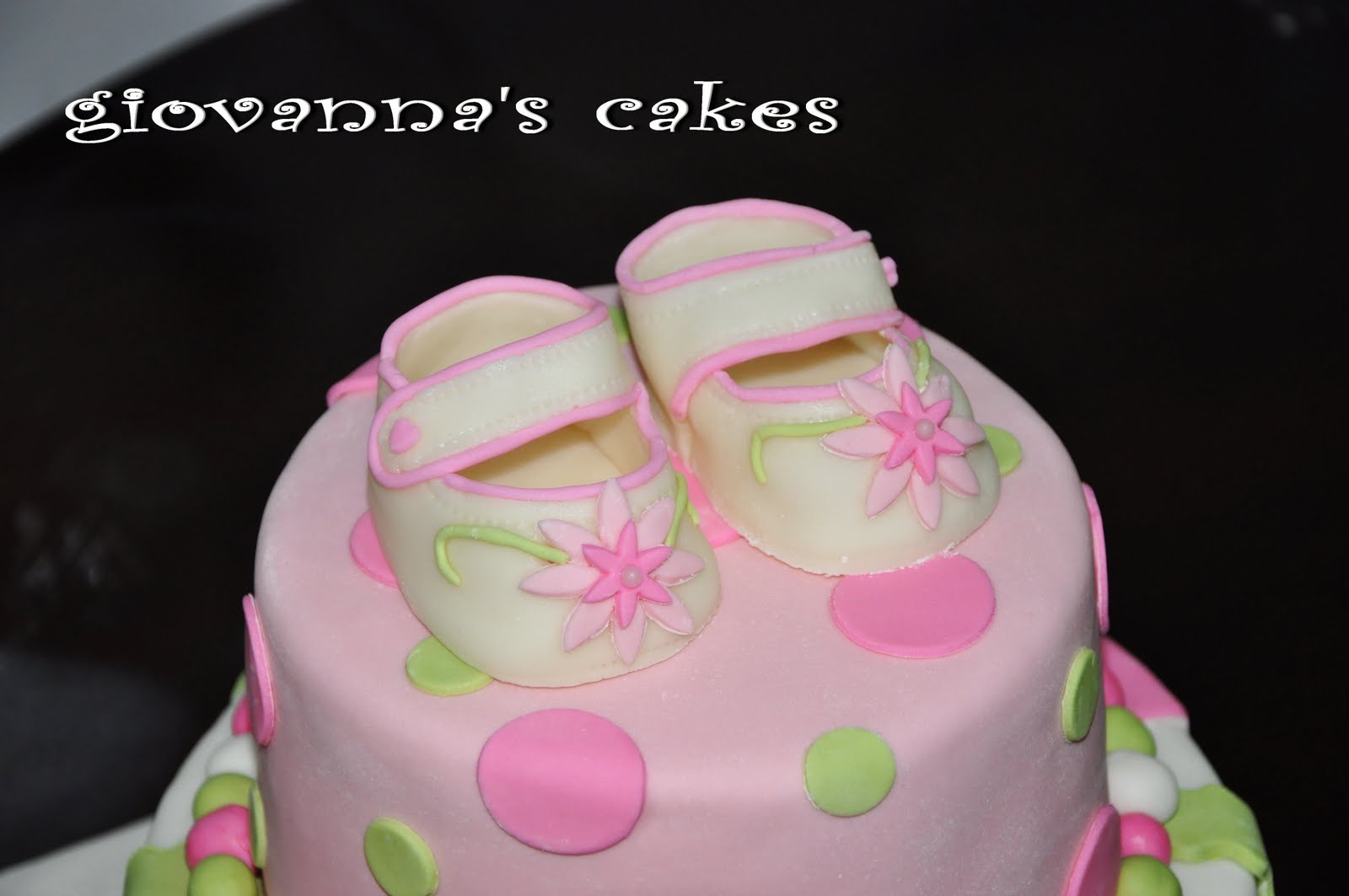 Baby Shoe Cake
